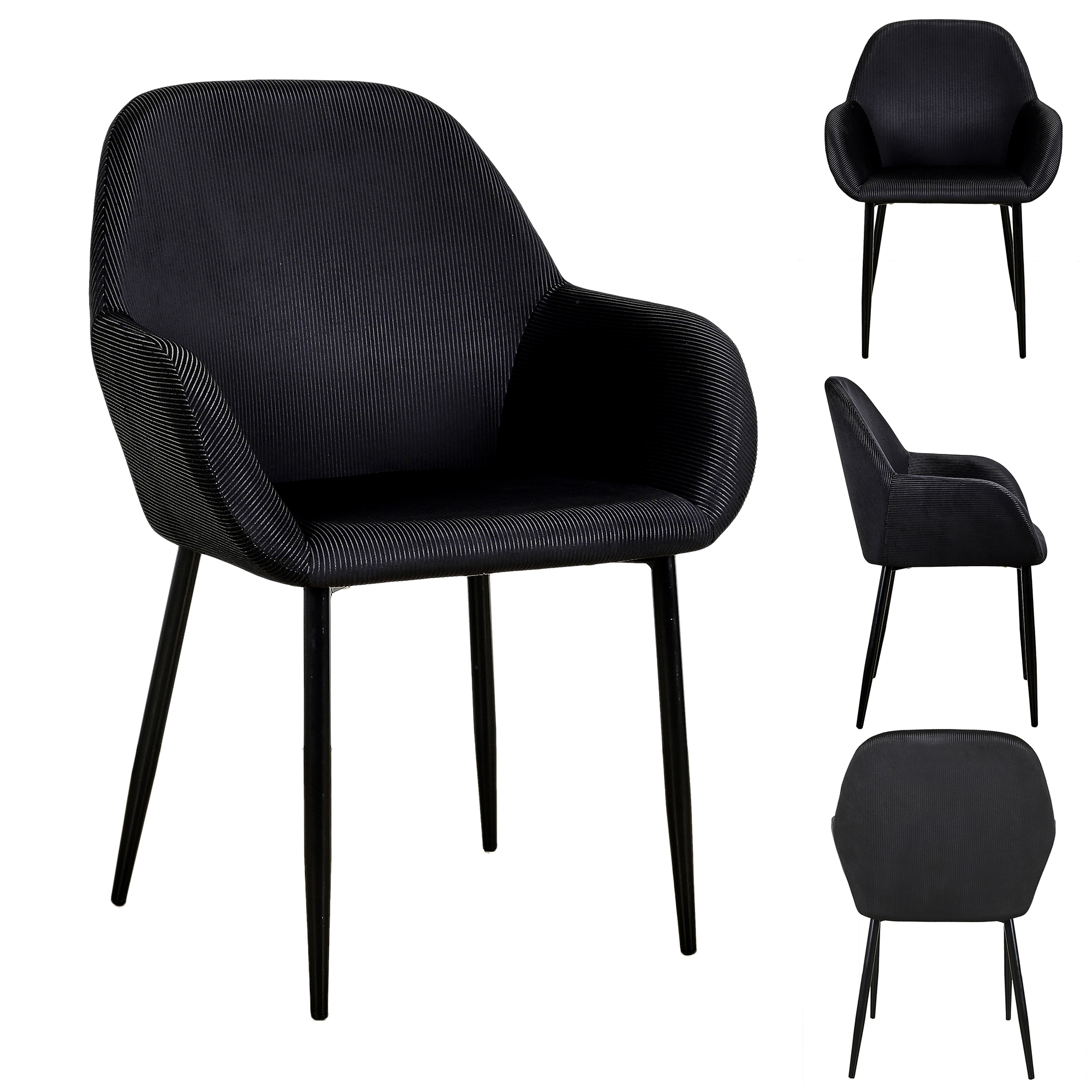 Lot 2 fauteuils Giulia velours