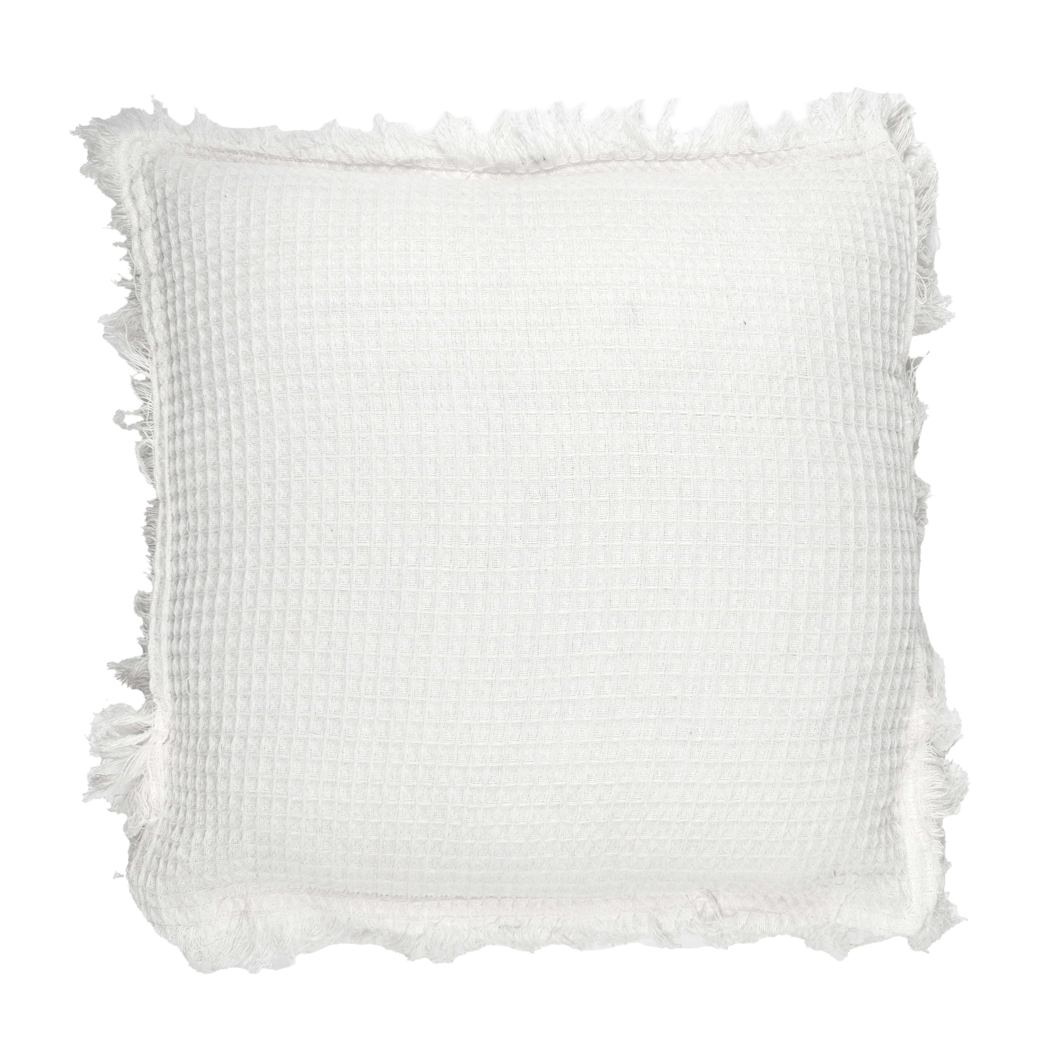 Coussin gaufre ivoire