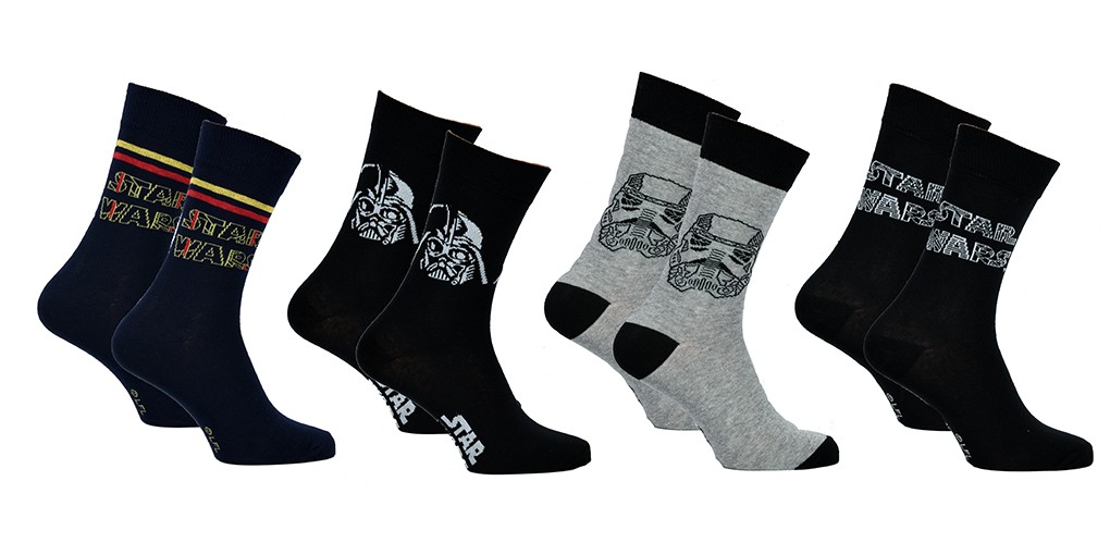 Star Wars Pack Chaussettes Garçon La Guerre Des Étoiles - Lot Chaussettes Enfant Licenciées