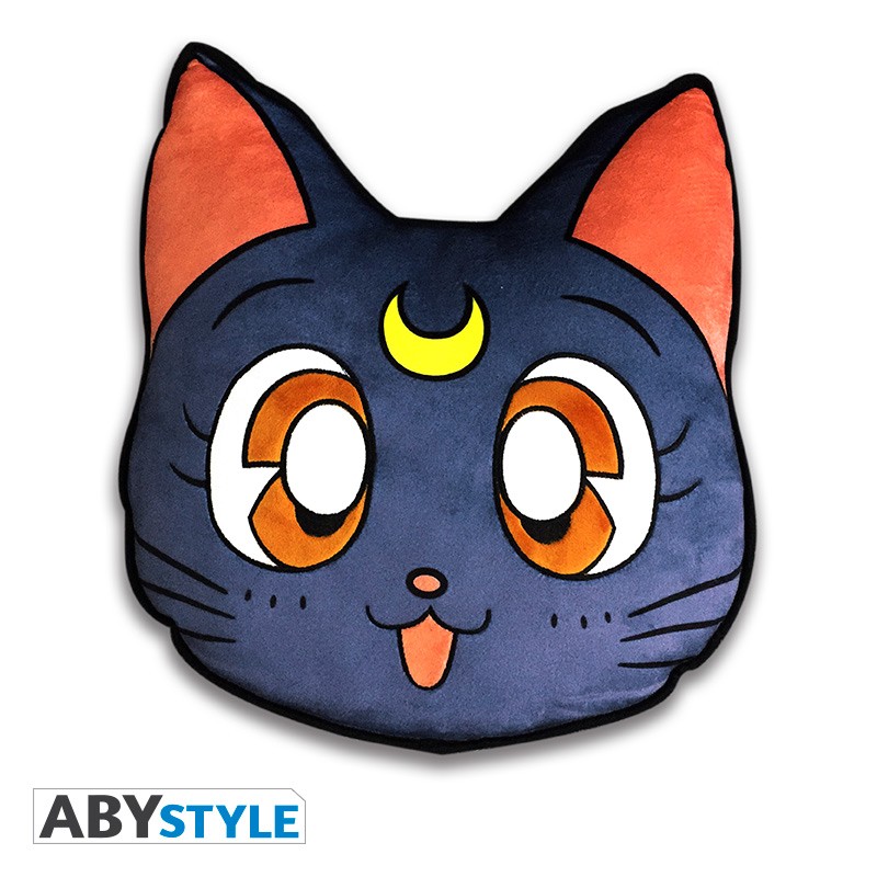 ABYstyle Coussin Luna Sailor Moon Tête de chat 35 x 33 cm