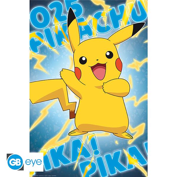 POKEMON Poster effet métal Pikachu (91.5 x 61 cm)