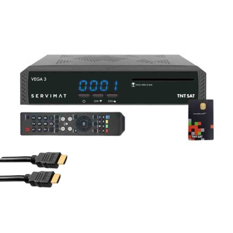 SERVIMAT SIRIUS III Récepteur TV satellite HD carte Viaccess Fransat