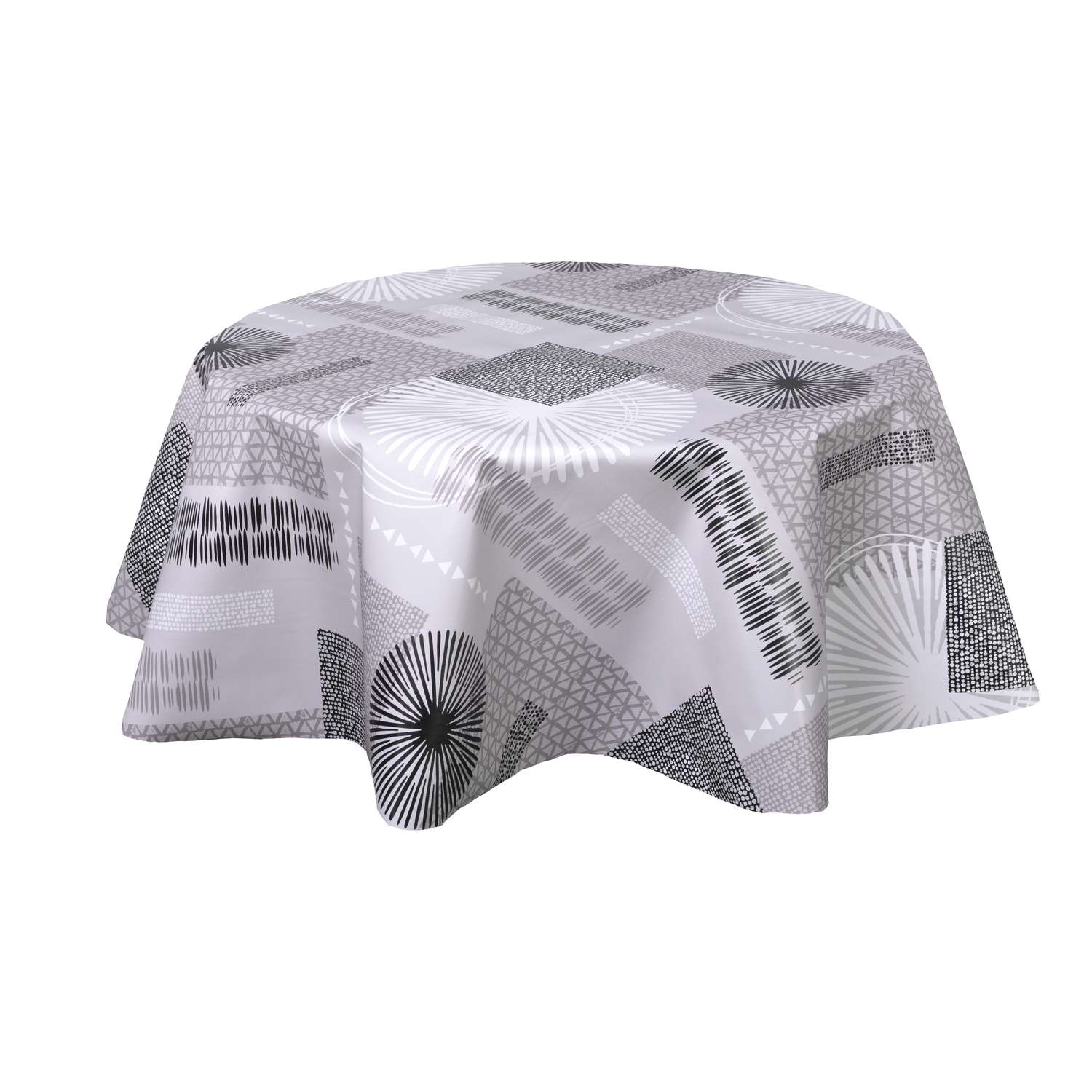 Nappe En Toile Cirée 160 Cm - Motif Feuilles - PVC Lavable - Modèle B3016-03 KEVKUS - Neuf