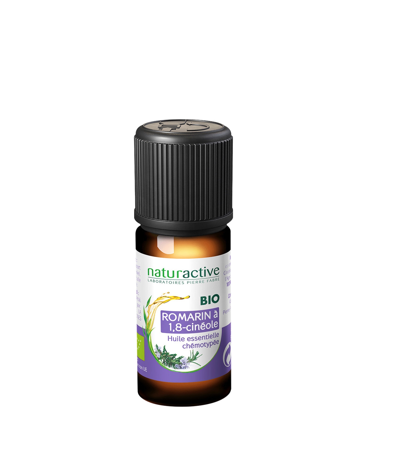 Huile Essentielle Romarin À Cinéole Sommité Fleurie Bio Pranarom Le Flacon De 10ml - vue 2