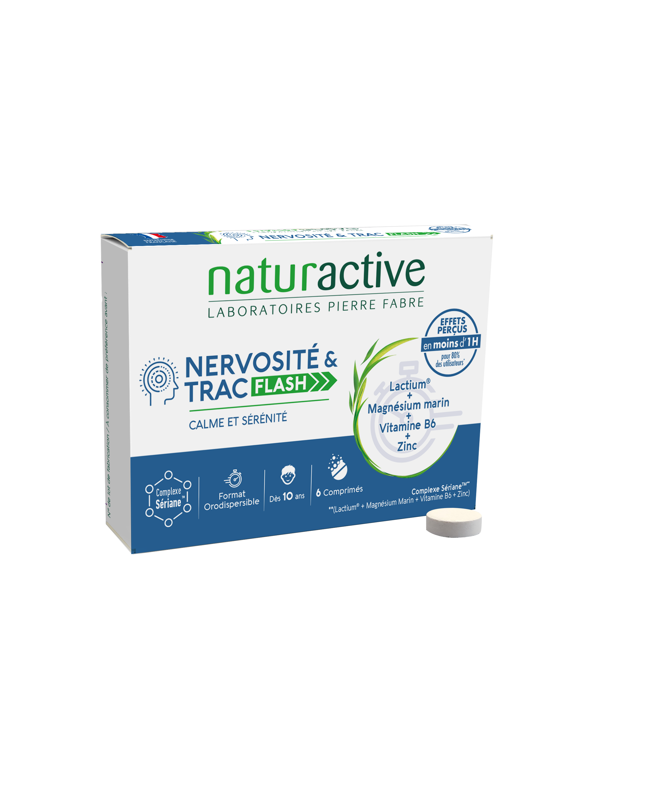 Naturactive Nervosité & Trac Flash 6 comprimés