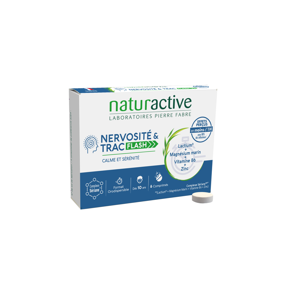 Naturactive Nervosité & Trac Flash 6 comprimés