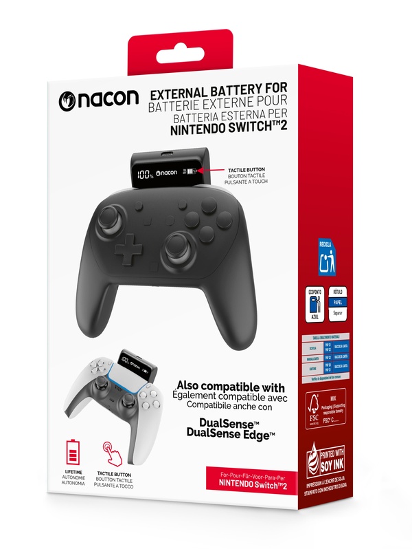 Batterie externe Nacon Pour manette Pro Nintendo Switch™ 2 et manettes PS5 - vue 2