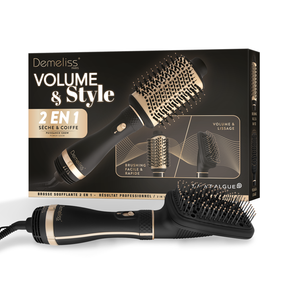 Brosse soufflante 2 en 1 Saint Algue Demeliss Volume&Style