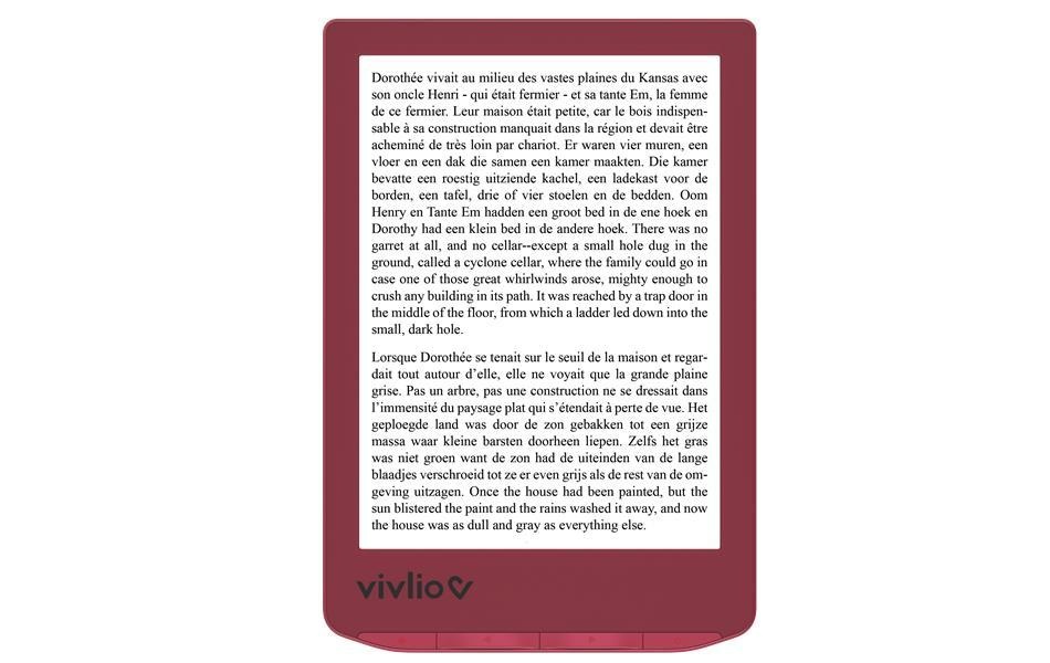 Liseuse ebook Vivlio 6 - vue 3