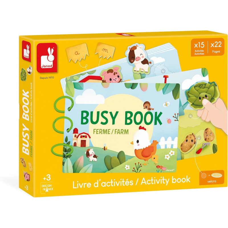 Jeu d'éveil Janod Busy Book Ferme - vue 2