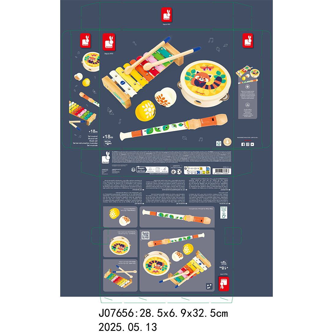 Jeu d'imitation Janod Gioia Set 4 instruments