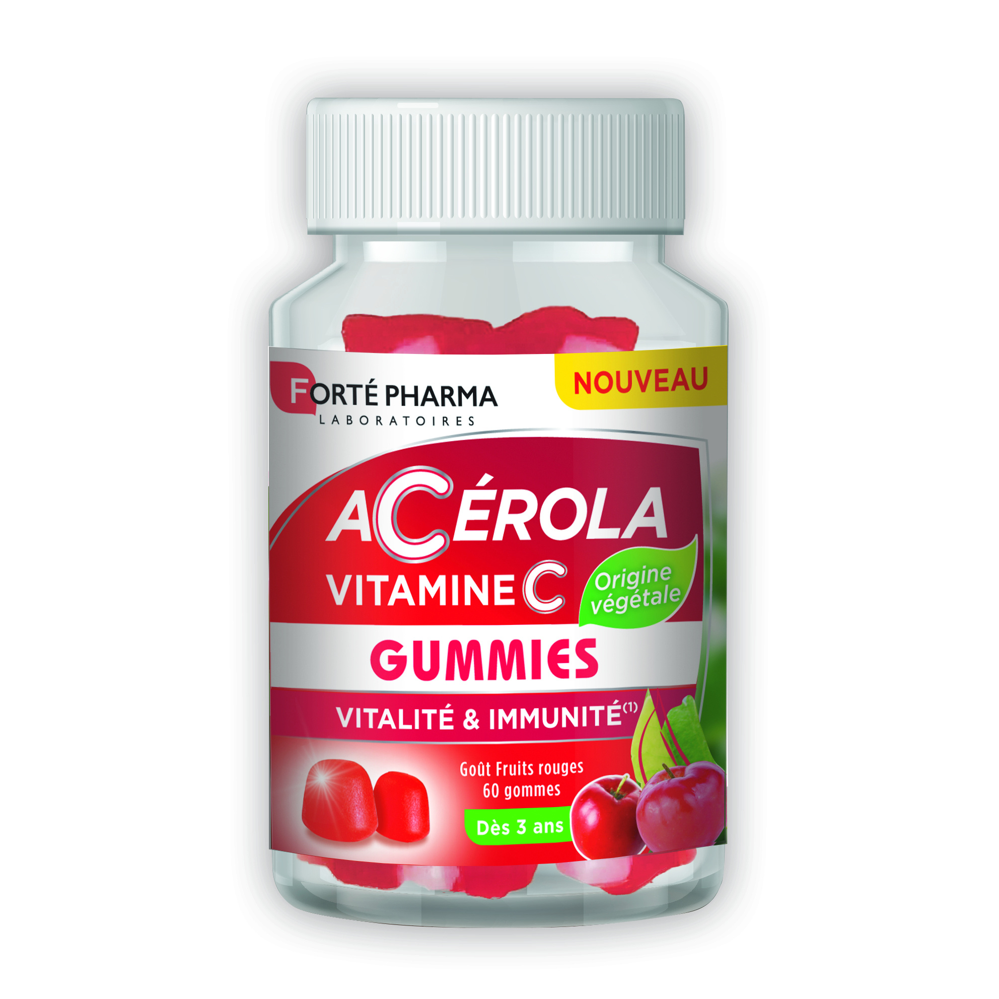 Acerola Vitamine C Vitalité & Immunité - 60 Gommes