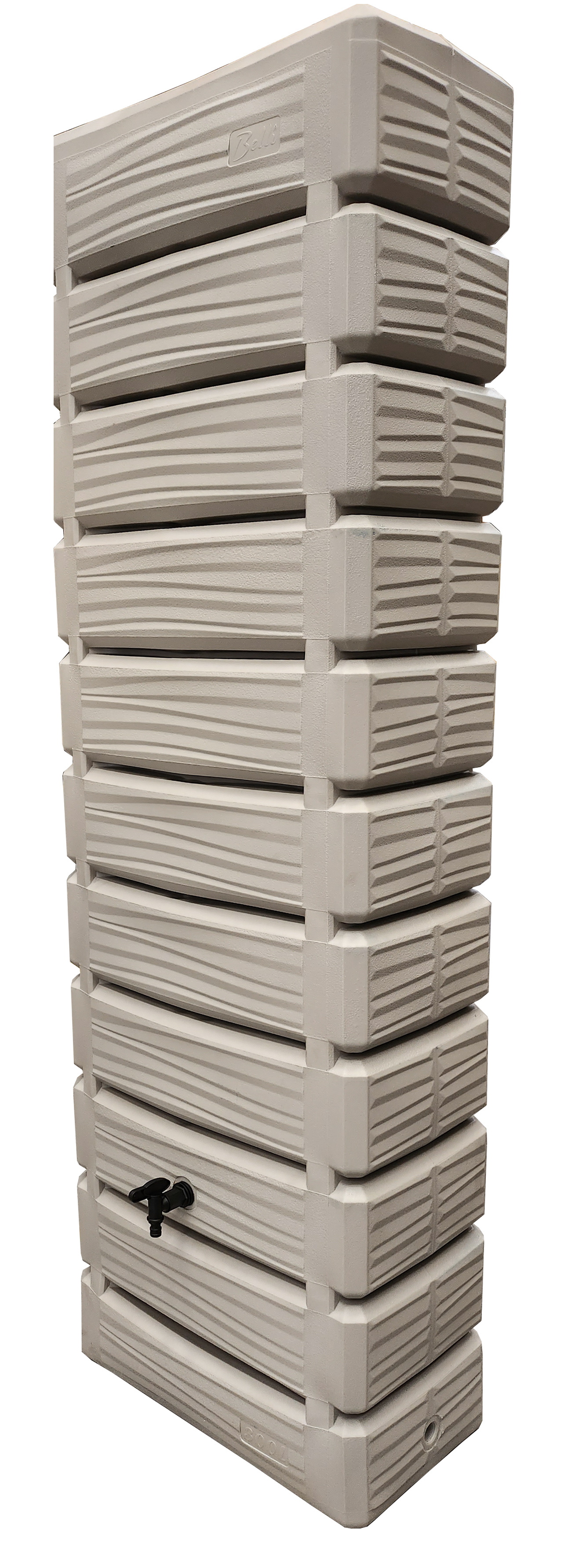 Récupérateur à eau DUNE 300 Litres Grège 34 x 60 x ht 180 cm