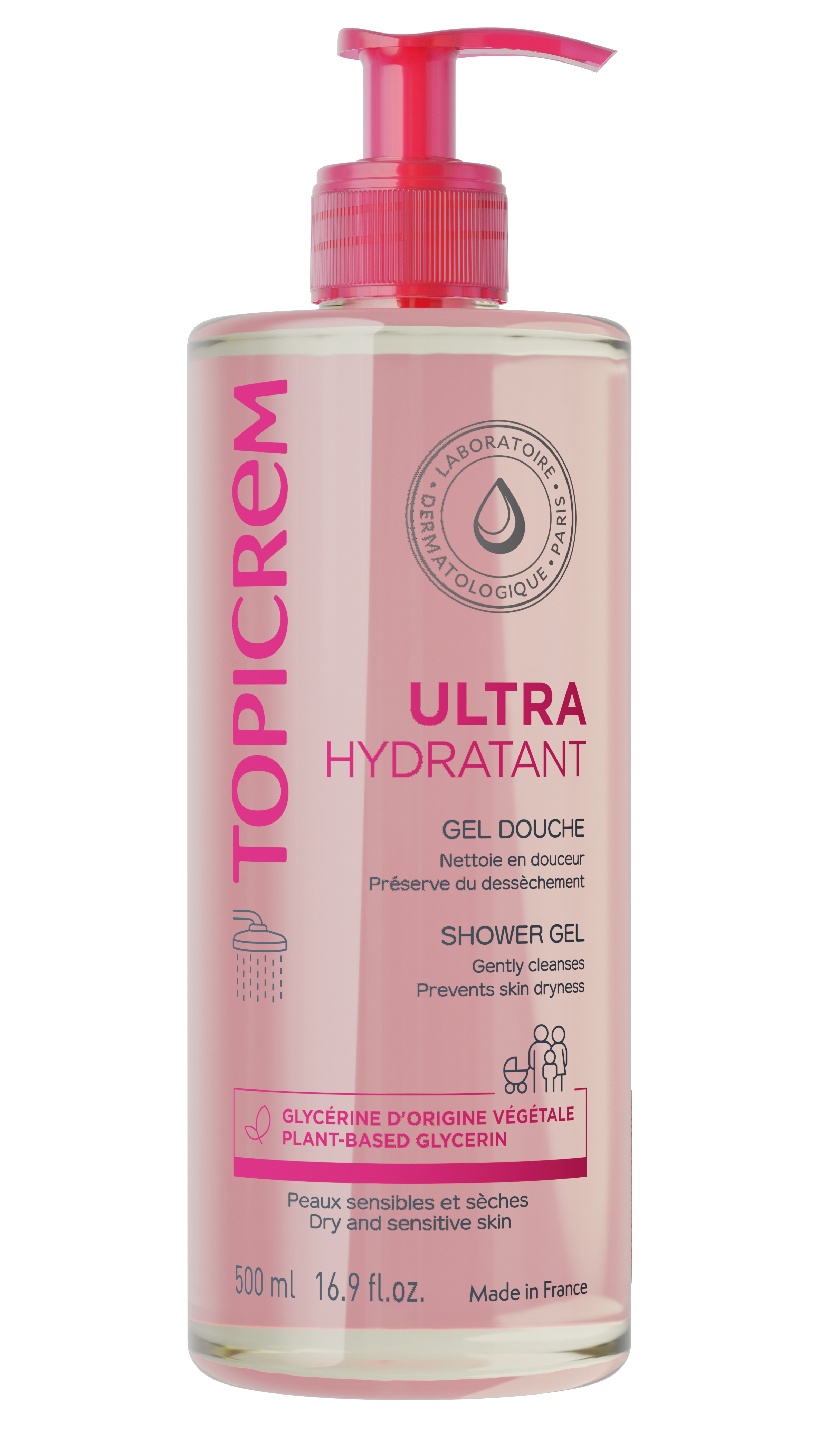 Topicrem UH BODY Gentle Cleansing Gel gel lavant doux visage, corps et cheveux 500 ml