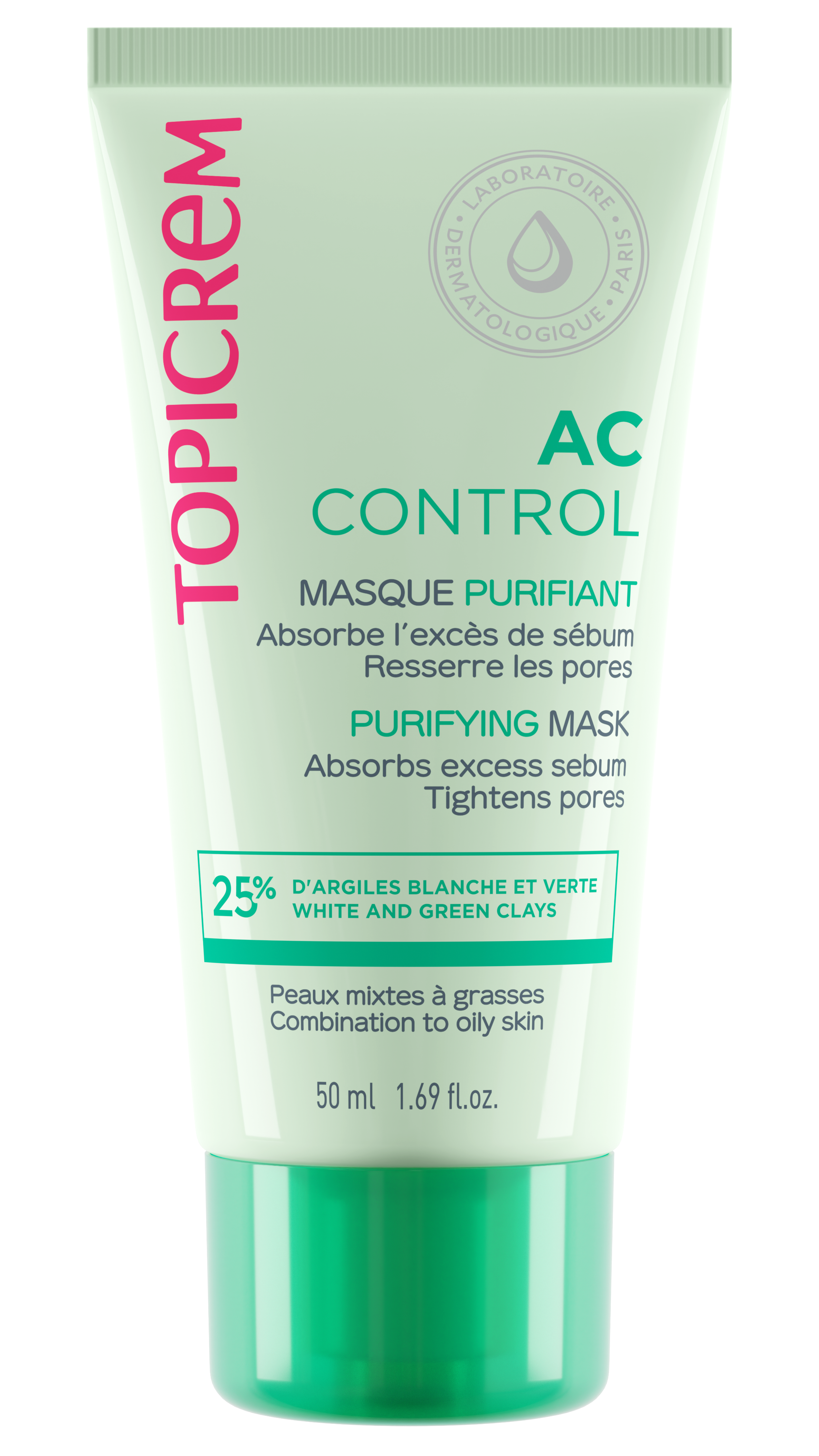 Topicrem AC Purifying Mask masque purifiant en profondeur pour peaux grasses et mixtes 50 ml