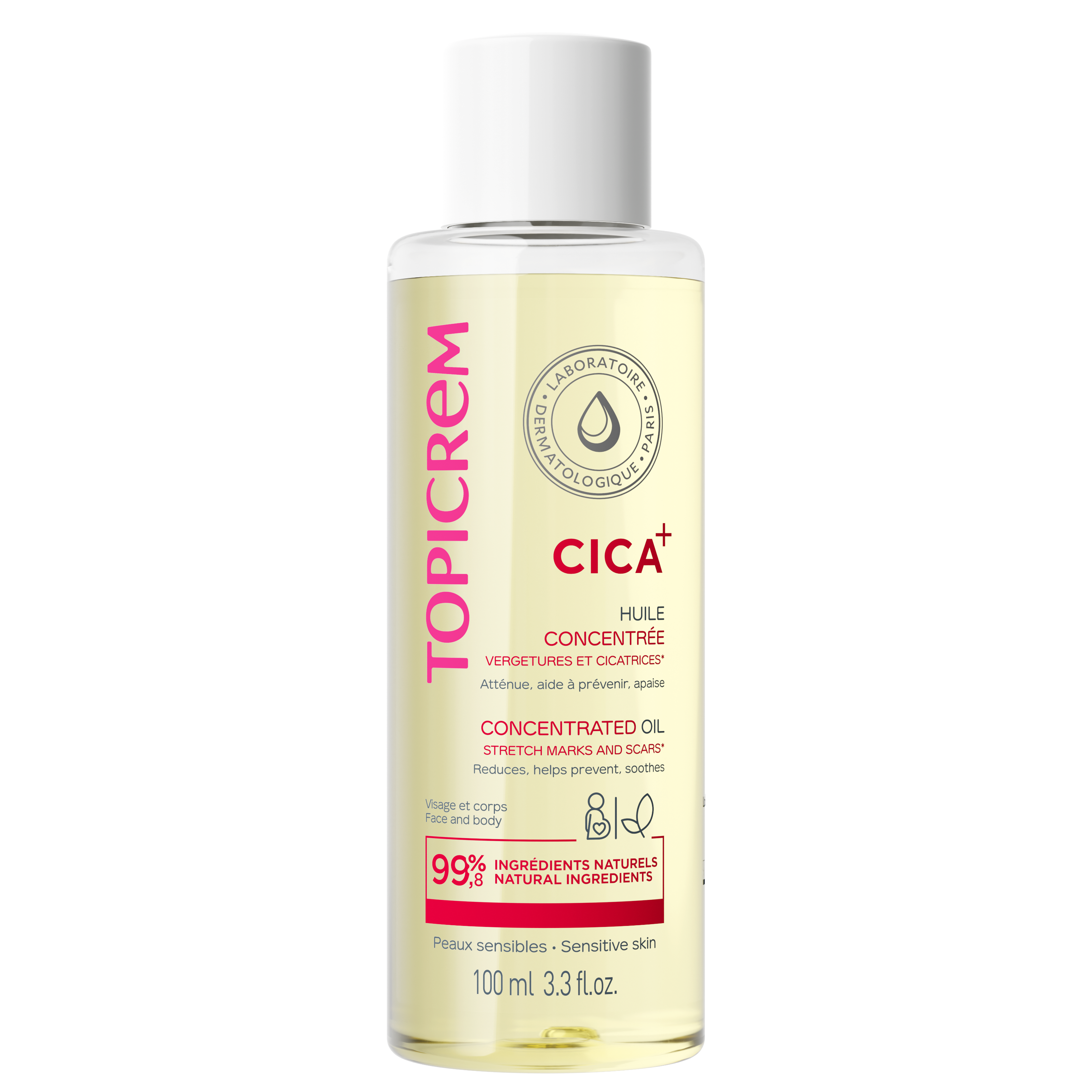 Topicrem CICA Concentrated Oil huile pour cicatrices et vergetures 100 ml