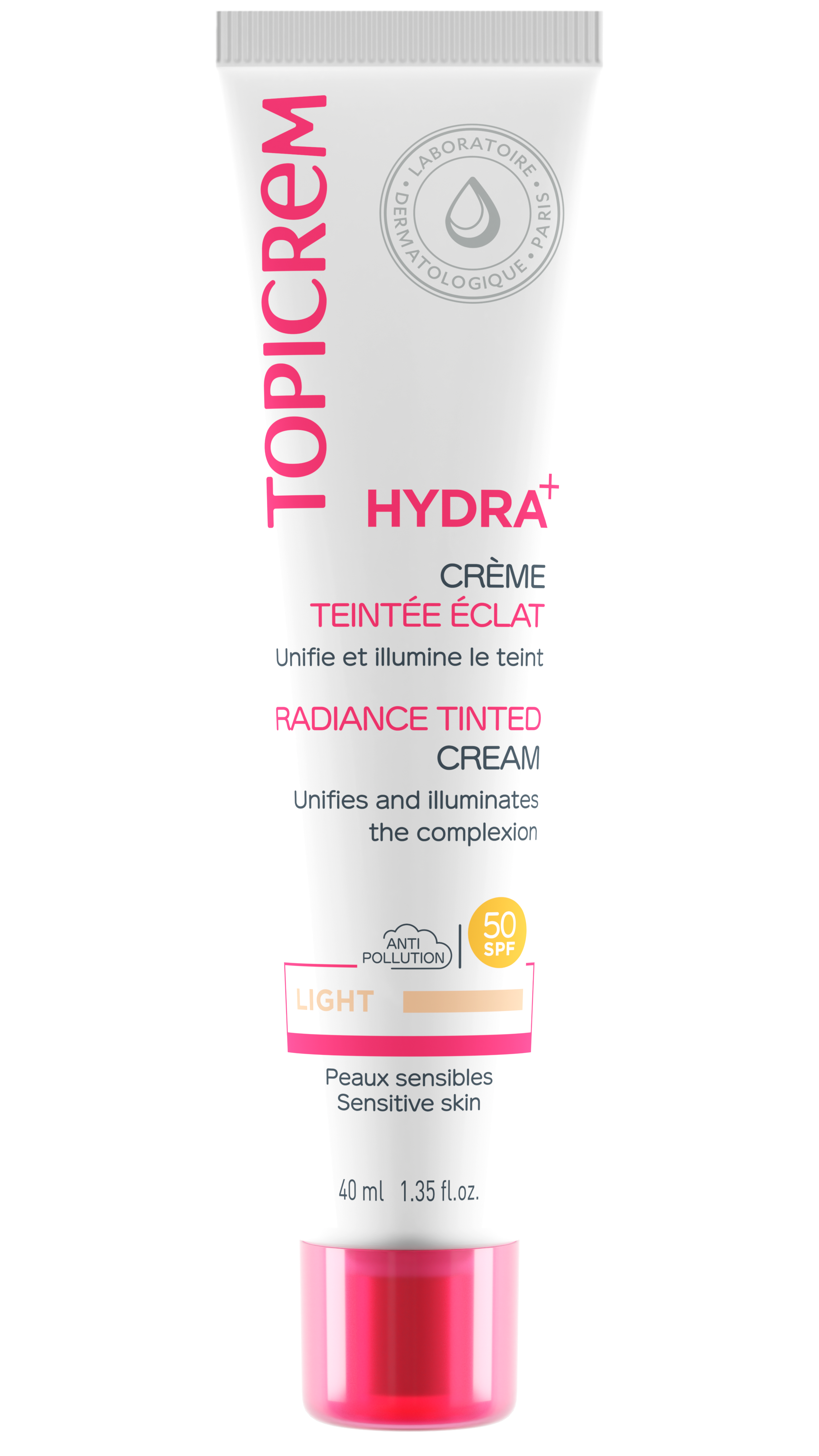 Soin Visage Crème Teintée Eclat Topicrem Le Flacon De 40ml