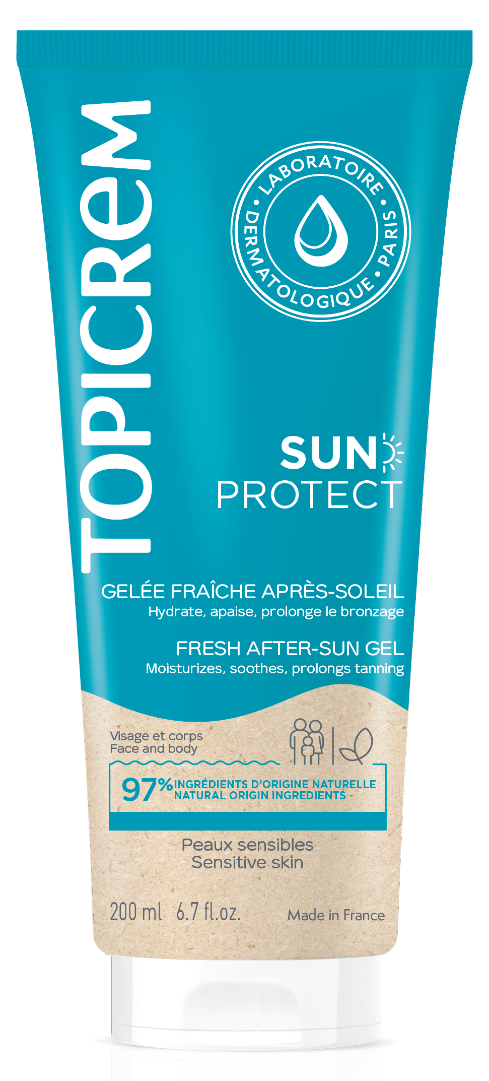 Topicrem Sun Protect Fresh After-Sun Gel gel après-soleil rafraîchissant 200 ml
