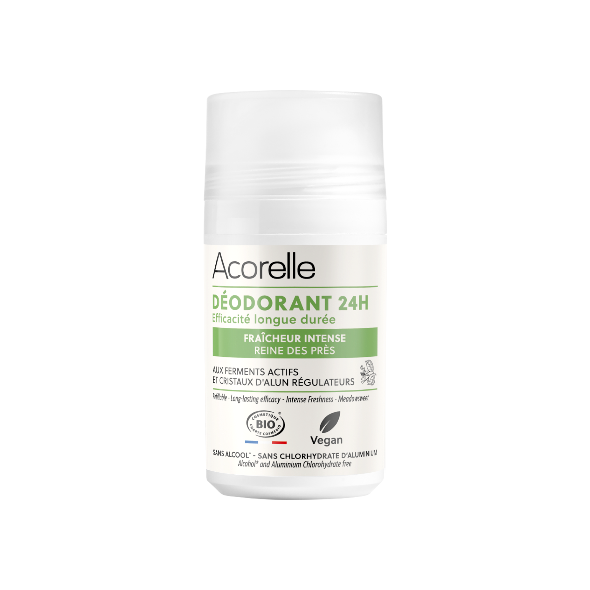 Acorelle Déodorant Roll On 24H Éfficacité Longue Durée Fraîcheur 50ml