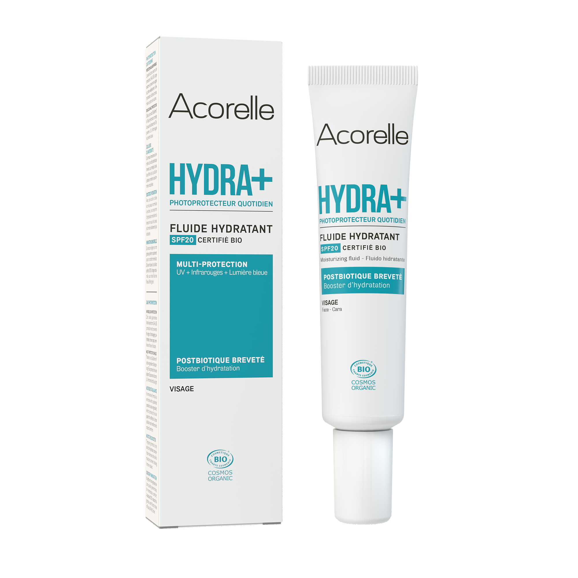 Acorelle fluide hydratant hydra+ spf20 40ml - vue 2
