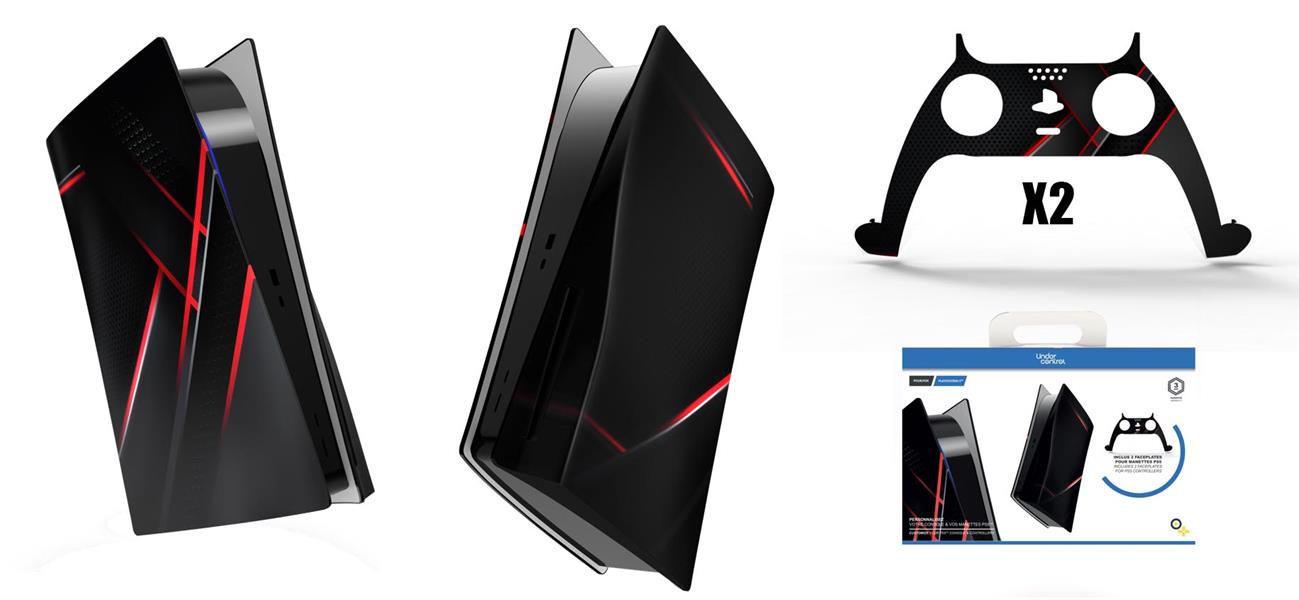 PS5 Coque GT + 2 faceplate manettes (PS5)