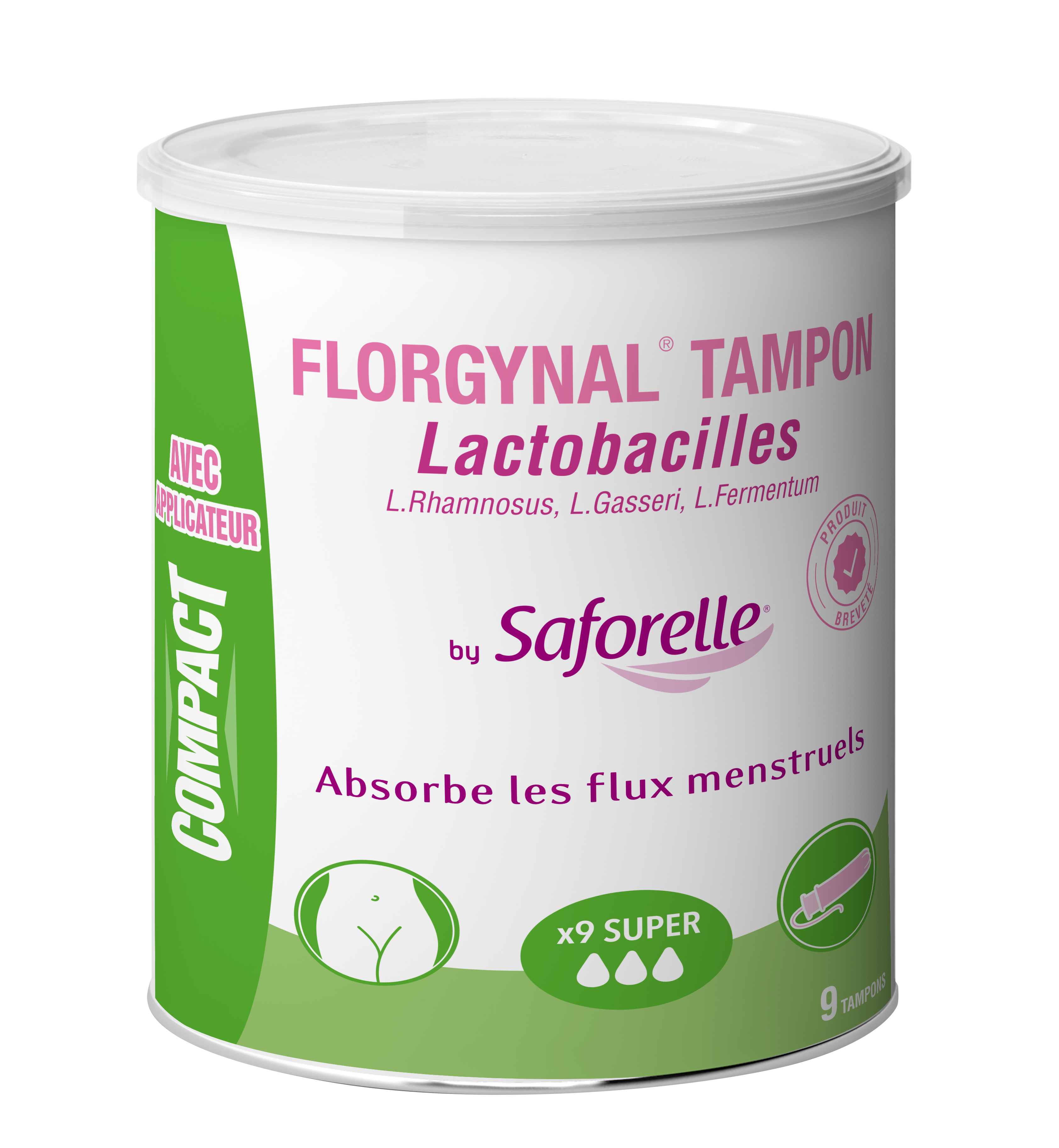 Compact Super - Boîte de 9 Tampons Avec Applicateur