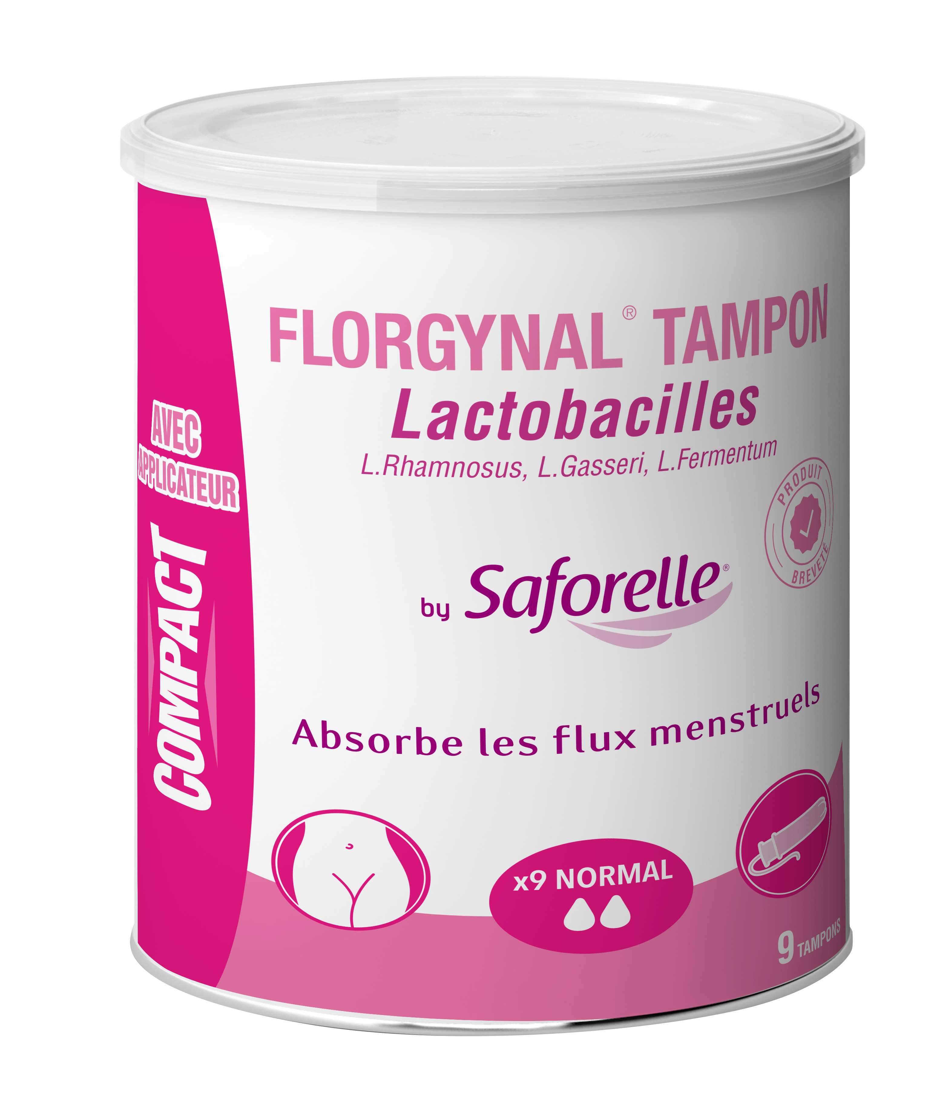 Compact Normal - Boîte de 9 Tampons Avec Applicateur