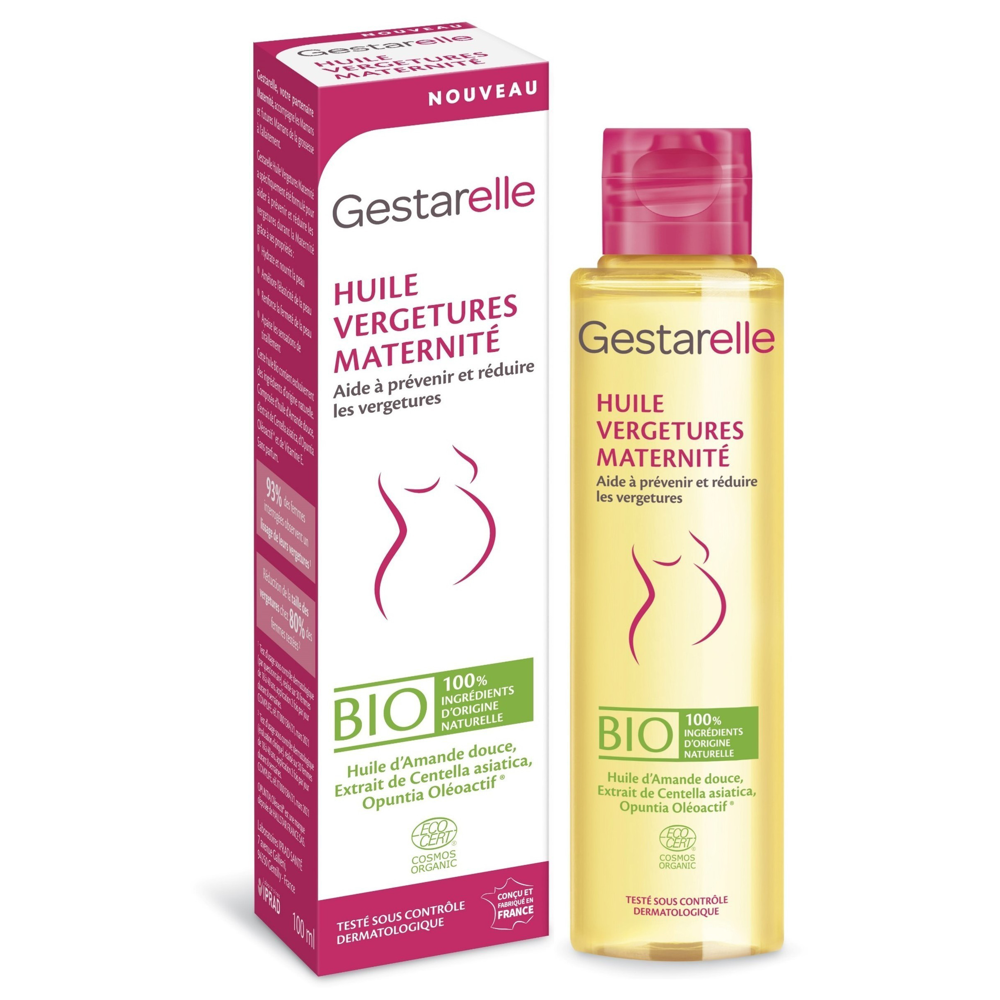 Gestarelle Huile Vergetures Maternité Bio - Flacon 100ml