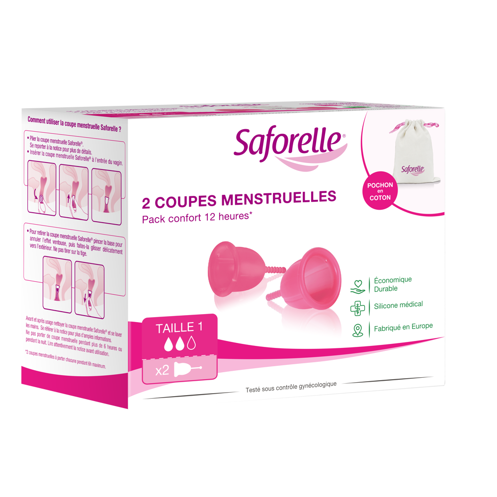 Saforelle protect 2 cup menstruelles t1