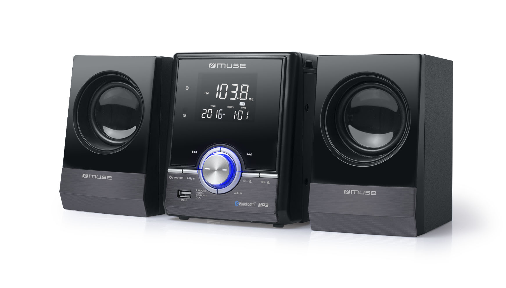 Micro Système Muse M-38 Cd Et Mp3 Avec Bluetooth
