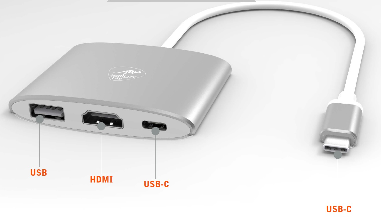 Mobility Lab Adaptateur multiport AV numérique USB-C
