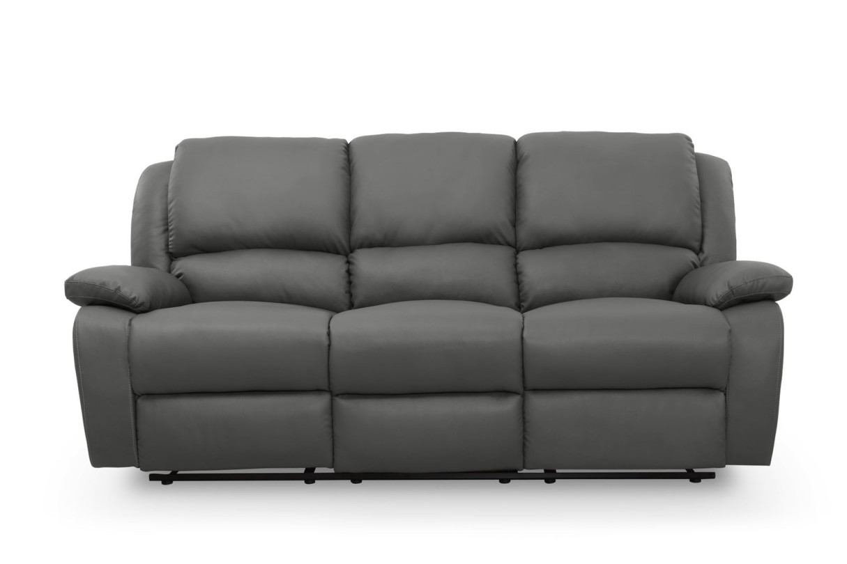 RELAXXO Canapé Relaxation 3 places Simili cuir LEO - vue 3