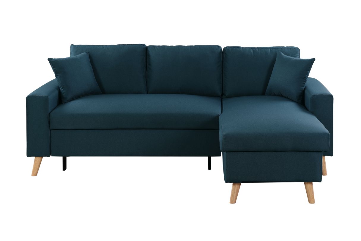 Canapé d'angle MARIA SCANDINAVE Réversible et Convertible - vue 4