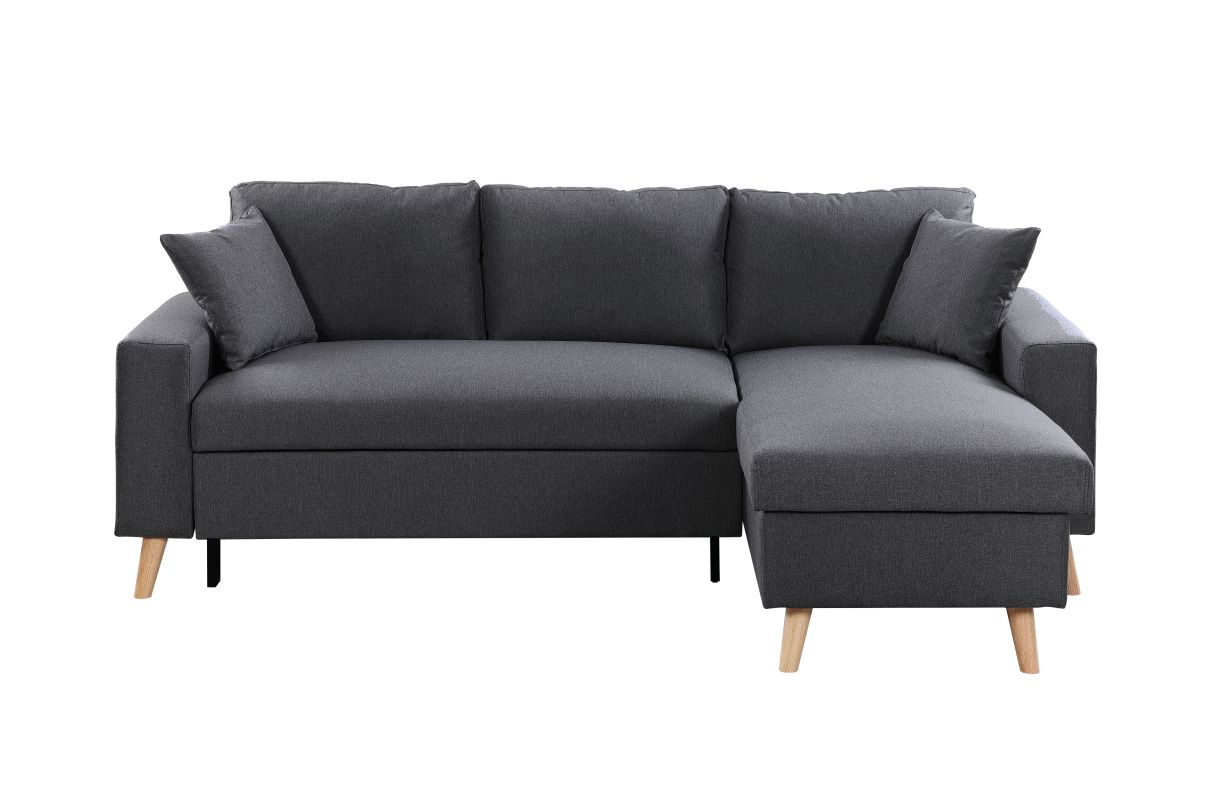 Canapé d'angle MARIA SCANDINAVE Réversible et Convertible - vue 3