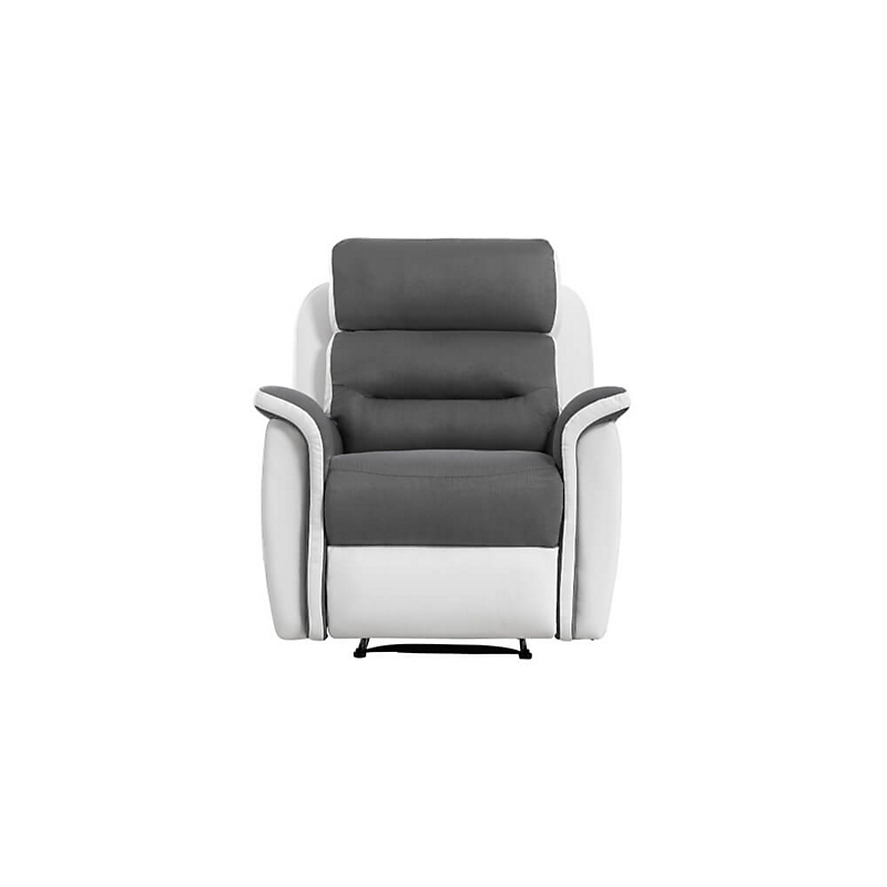 Fauteuil de Relaxation 1 place en Microfibre et Simili LÉON et