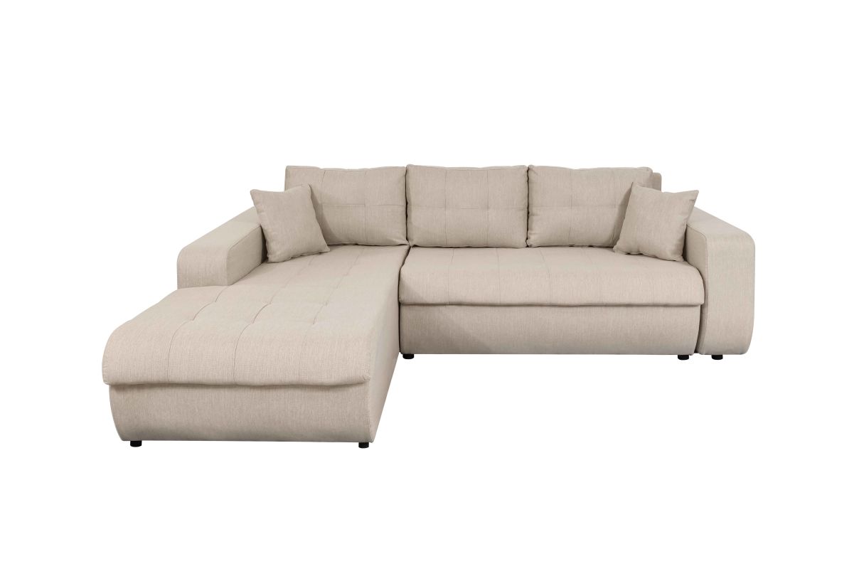 Canapé d'angle SUZIE Convertible en Tissu Angle Gauche - vue 3