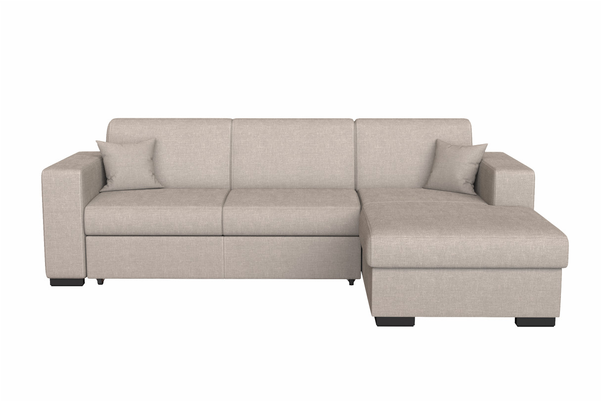 Canapé d'angle FUJI convertible avec coffre en tissu Angle Droit - vue 2