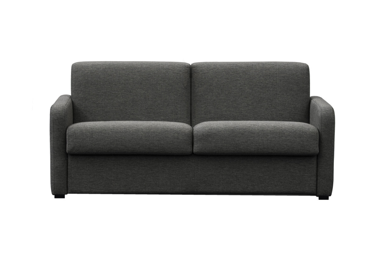 Canapé Convertible 3 places AGATHE en Tissu Epaisseur 13cm Couchage 140 x 190 cm