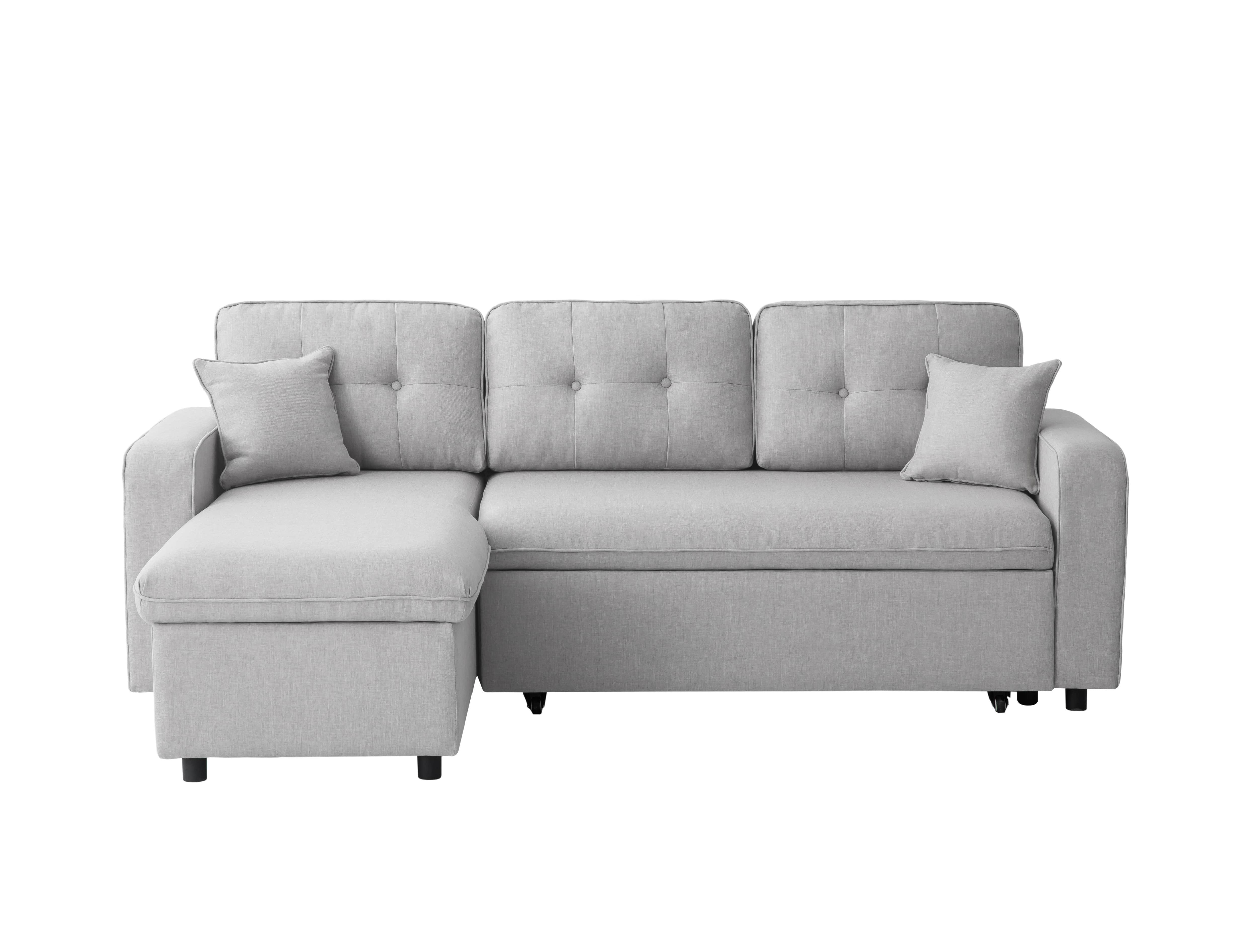 MARIUS Canapé d'angle convertible réversible en tissu