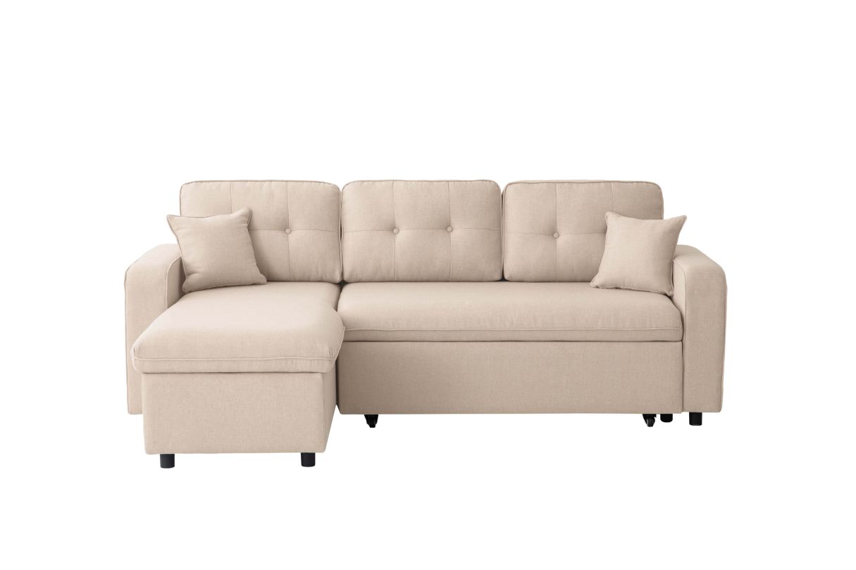 MARIUS Canapé d'angle convertible réversible en tissu - vue 3