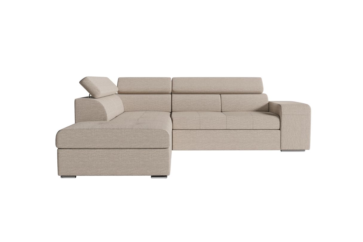 Canapé d'angle SOAN convertible en tissu Angle Gauche - vue 2