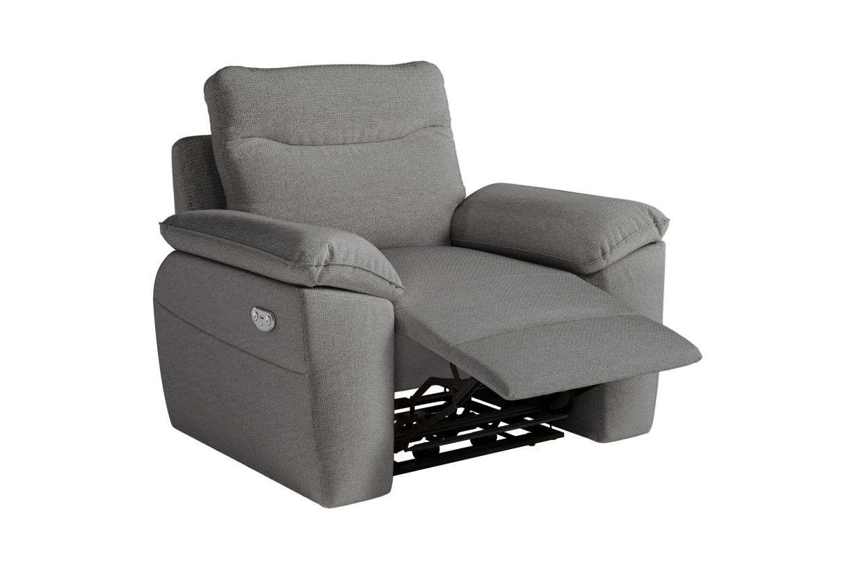 Fauteuil de relaxation électrique ROSS en tissu - vue 2