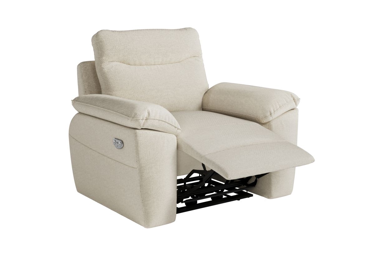 Fauteuil de relaxation électrique ROSS en tissu