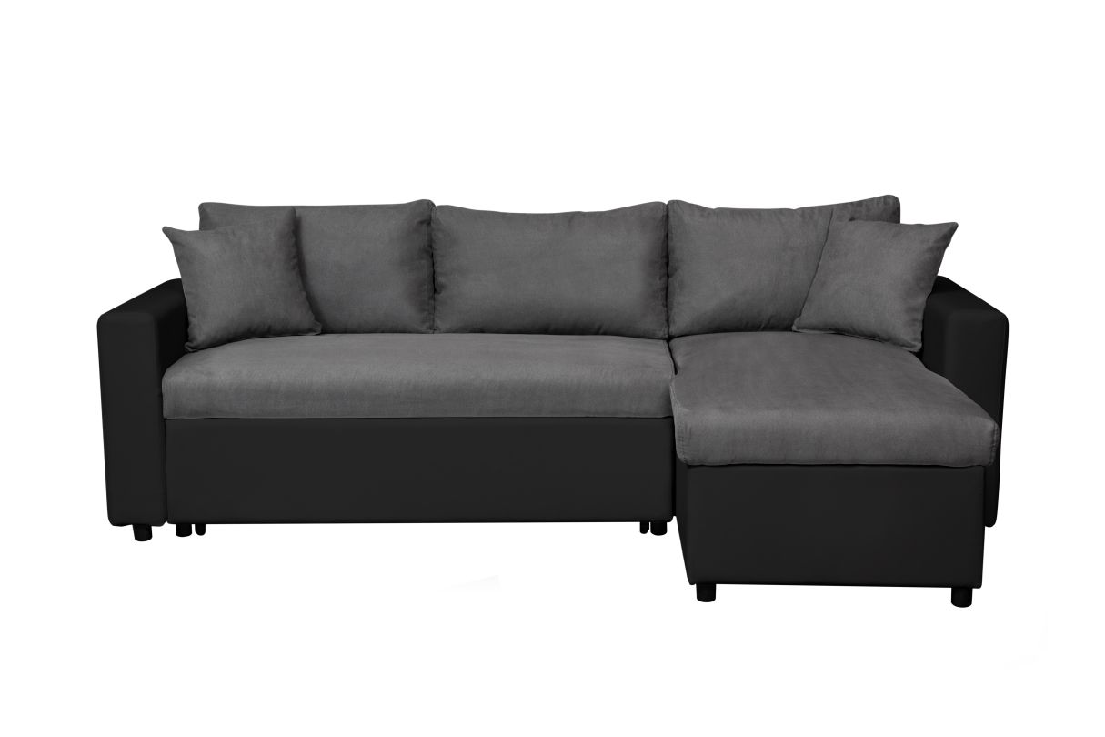 Canapé d'angle 4 places Convertible et Réversible MARIA en simili et microfibre