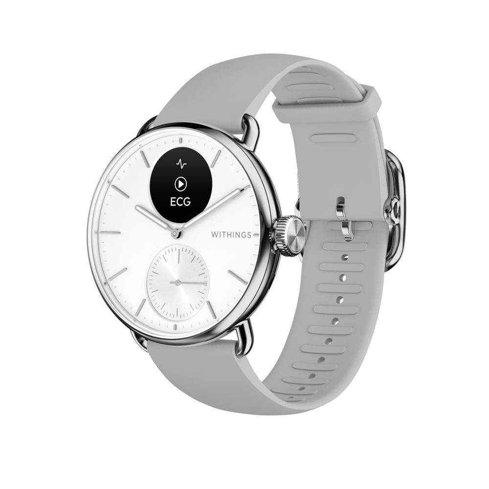 Montre connectée Withings ScanWatch 2 - 38 mm - blanche