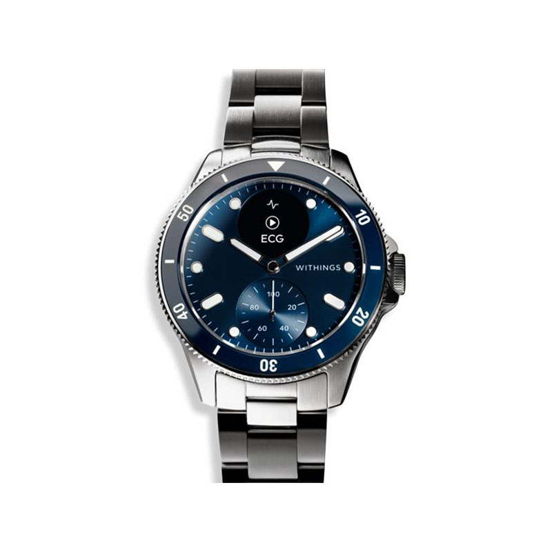 Montre connectée Withings ScanWatch Nova - 42 mm - bleu