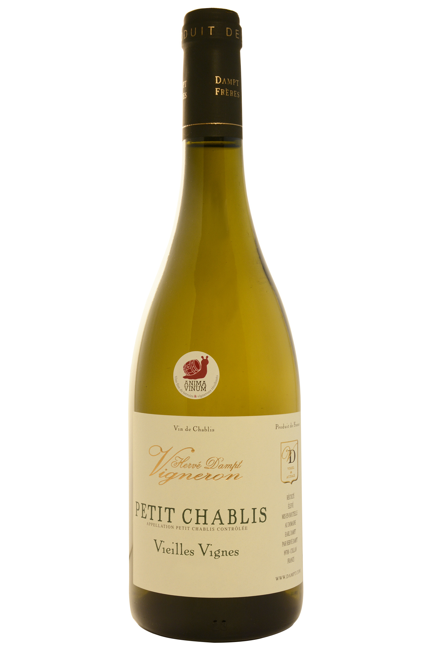 Vignoble Dampt Frères Vieilles Vignes, 2021 - Petit Chablis AOP - Blanc - 75 cl