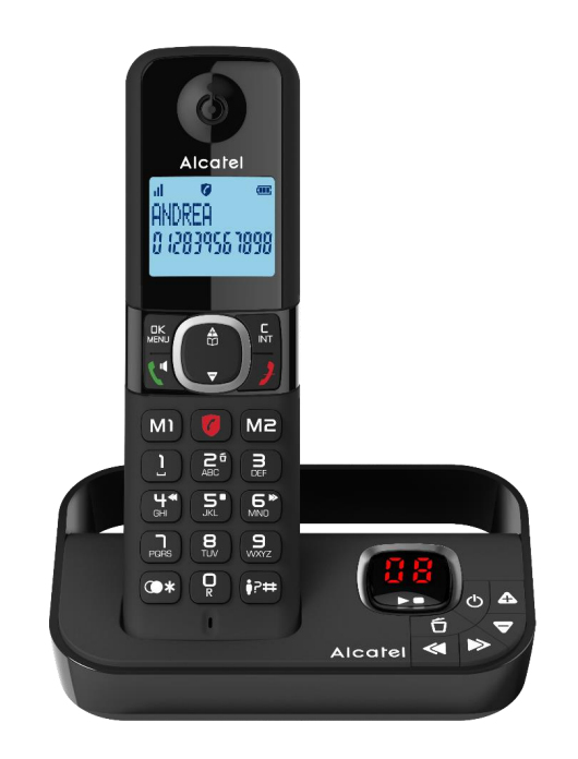 Téléphone Fixe Sans Fil Avec Répondeur Duo F860 Voice Alcatel Le Téléphone Fixe - vue 8