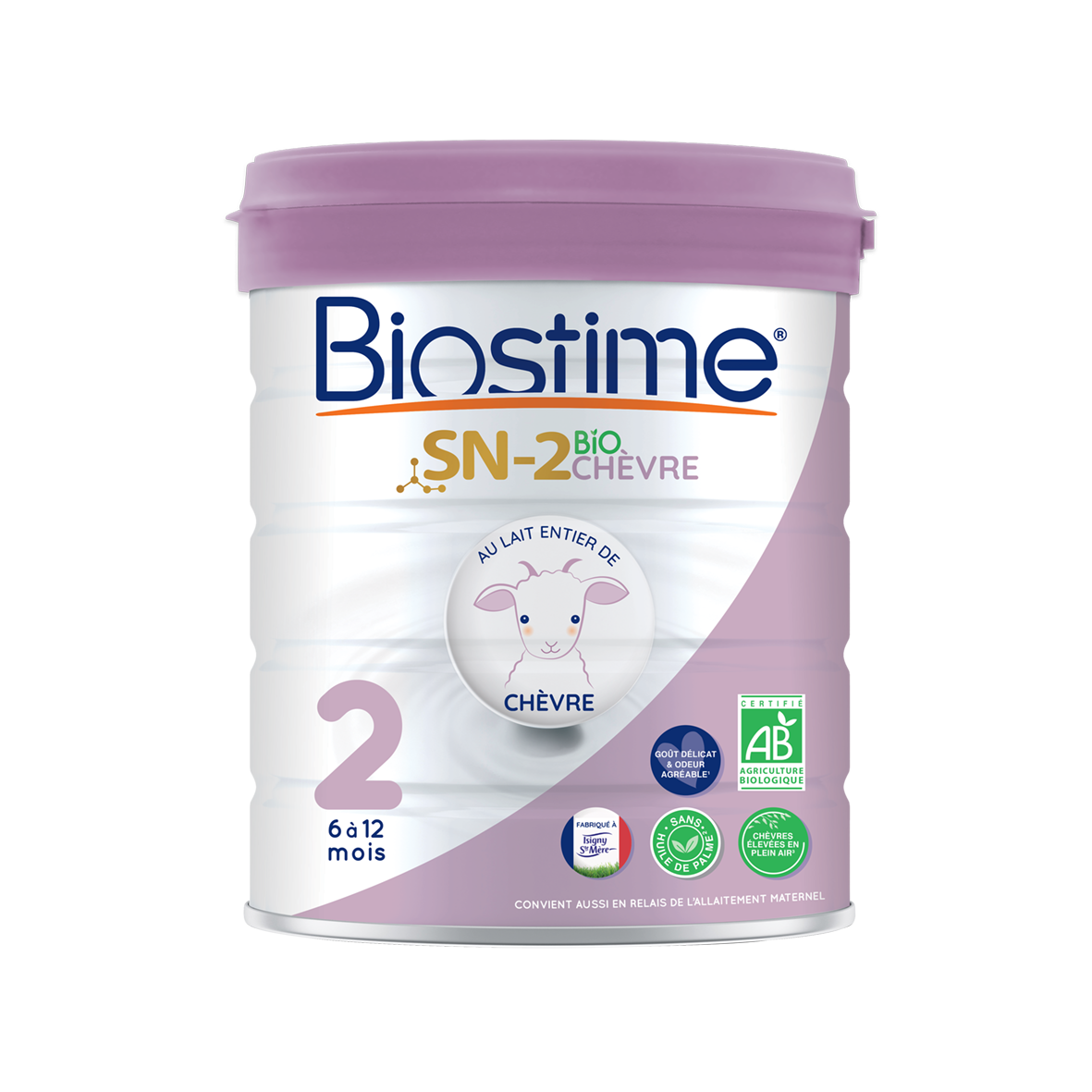 Biostime Lait Infantile SN-2 Chèvre 2ème Âge 6 à 12 Mois 800g