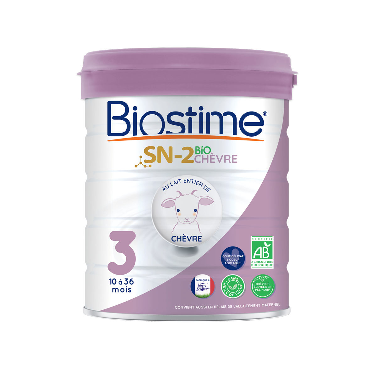 Biostime Lait Infantile SN-2 Chèvre 3ème Âge 10 à 36 Mois 800g
